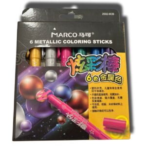 6 Metallic Coloring Sticks